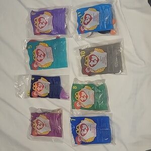 MCDONALD'S 1998 TY Beanie Lot Of 8 Happy Meal Toys